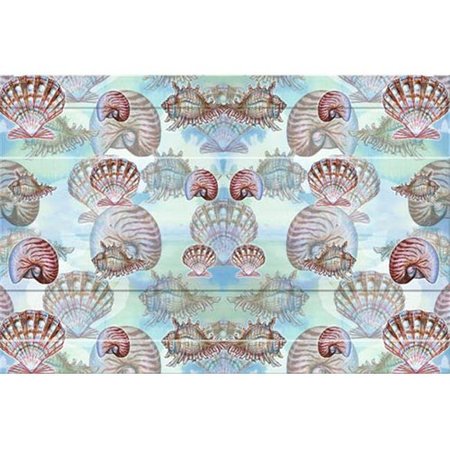 BETSY DRAKE Betsy Drake DM094G 30" x 50" Shells Doormat DM094G